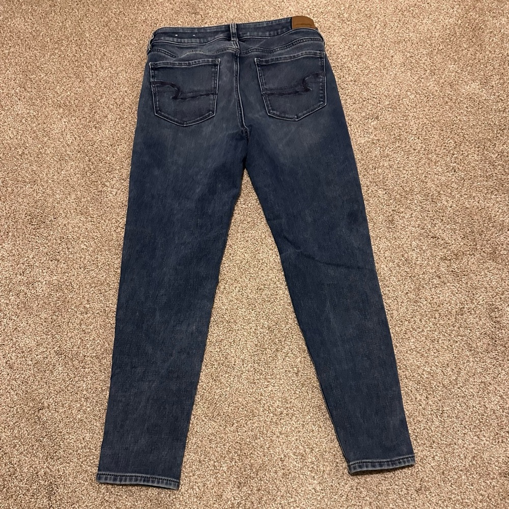 American Eagle Outfitters Dark Blue Skinny Jeans - Picture 6 of 6